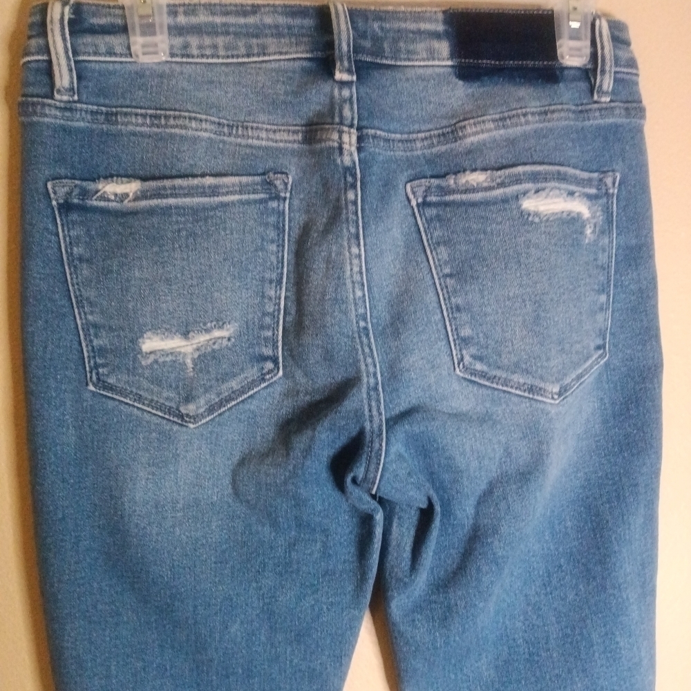 Vervet Blue Jeans High Rise Button Fly Skinny Size 28 - Picture 10 of 16